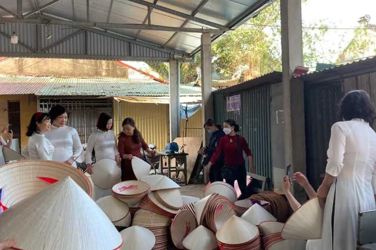 Vanuit Ha Noi: Conische hoed en wierook producerende dorpen tourHele dag: Wierook, Hoeden Maken &amp; Lak Kunst Tour in kleine groep