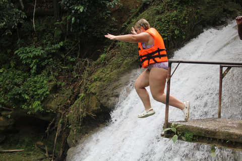 Ocho Rios: Blue Hole & River Tubing Tour with Pickup From Montego Bay Hotels & Port