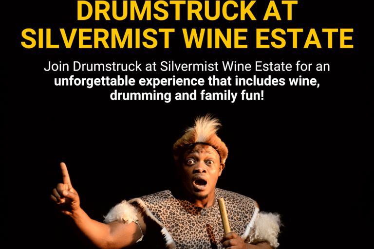 Le Cap : dégustation de vins au domaine Silvermist et spectacle DrumstruckLe Cap : Dégustation de vins au domaine Silvermist et spectacle Drumstruck