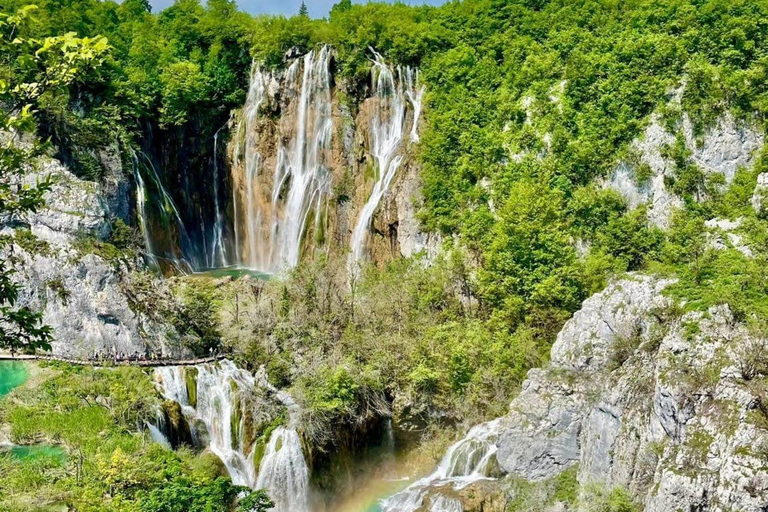 From Zadar: Plitvice Lakes Guided Tour with Boat & Train
