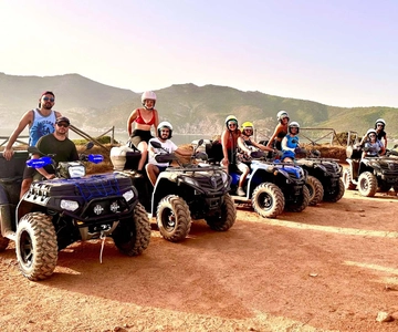 Alghero: Guided Quad Tour with Swim Stop