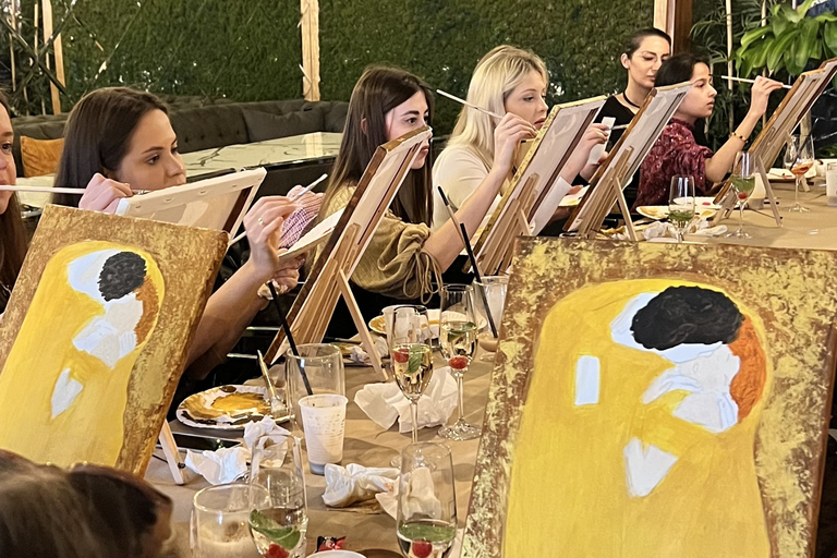 Vienna: Klimt-Inspired Painting Workshop with Wine