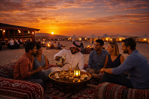 Doha Desert Safari: Sunset Dune Bashing Camp Access & Dinner