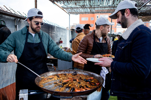 Barcellona: Masterclass di cucina sulla paella sul tetto