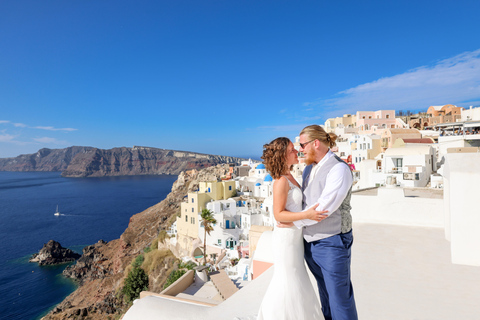 Privat bröllopsfotografering i Santorini