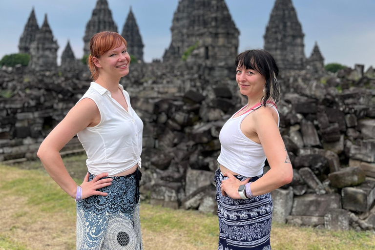 Yogyakarta: Prambanan Temple & Borobudur Climb Sunset Tour PRIVATE ALL INCLUDE VIP SUNSET BOROBUDUR TEMPLE Only