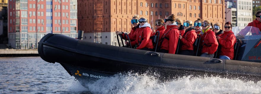 Stockholm : tour en bateau rapide RIB et visite des îles de l'archipel