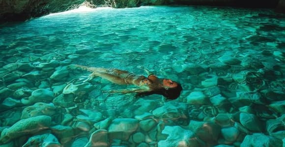 From Tirana/Golem: Blue Cave Swim & Grama Bay Speedboat Tour