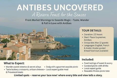 Antibes: culinaire tour door de oude stad met picknick aan zee