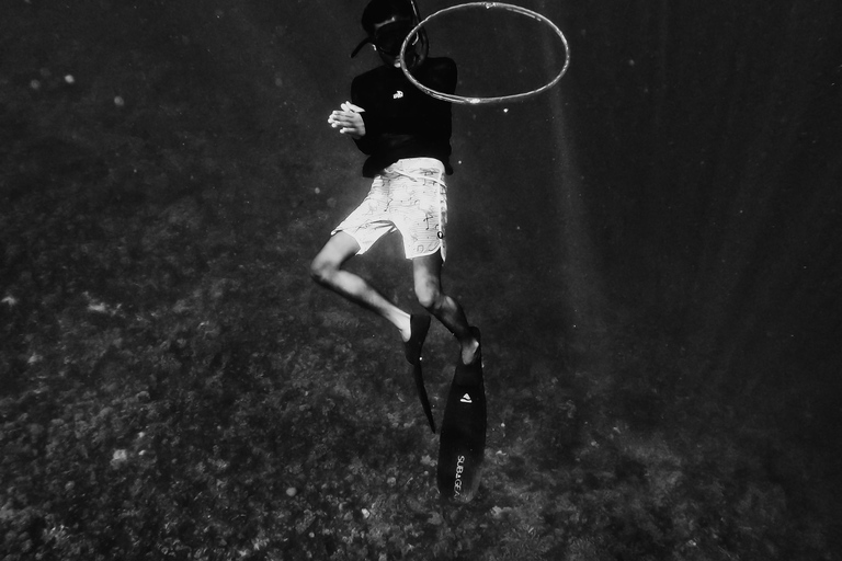 Privé snorkelen met schildpad en romantisch standbeeld