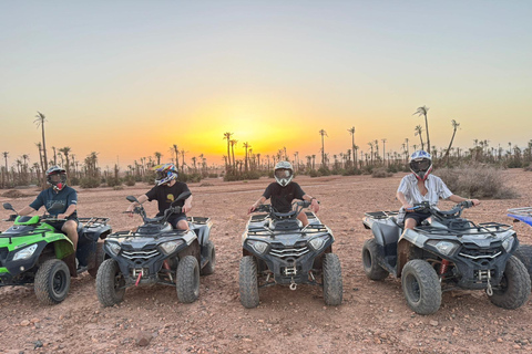 Marrakech: Quad excursie in de palmbossen en JbiletMarrakech : Privé balade en Quad in de palmeraie &amp; Désert