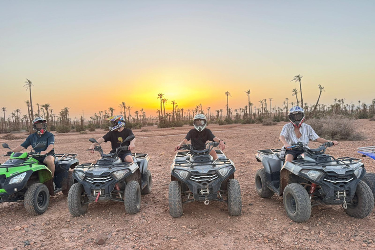 Marrakech: Quad excursie in de palmbossen en JbiletMarrakech : Privé balade en Quad in de palmeraie &amp; Désert