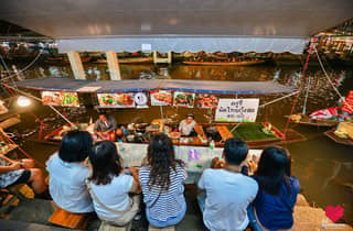 Bangkok: Wochenende mit schwimmendem Markt, Zugmarkt und Glühwürmchen-Bootstour