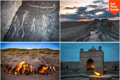 Baku: Gobustan Mud volcano Fire temple Guided tour