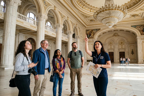 Bucharest Tour Parliament, Ceausescu House & Village Museum Interactive Audio Guide in 24+ languages.