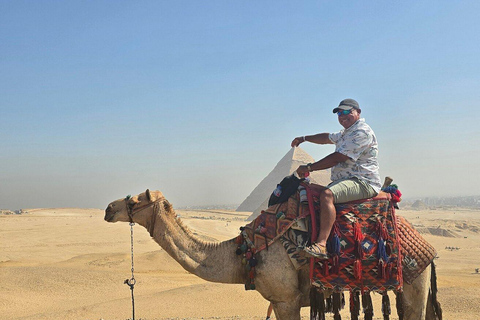 Sharm: Cairo Day Trip by Flight, Pyramids & GEM Grand Museum Entry to the Giza Pyramids, Sphinx and old Egyptian Museum