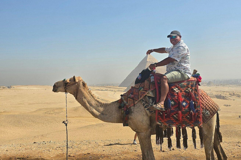 Sharm: Cairo Day Trip by Flight, Pyramids & GEM Grand Museum Entry to the Giza Pyramids, Sphinx and old Egyptian Museum