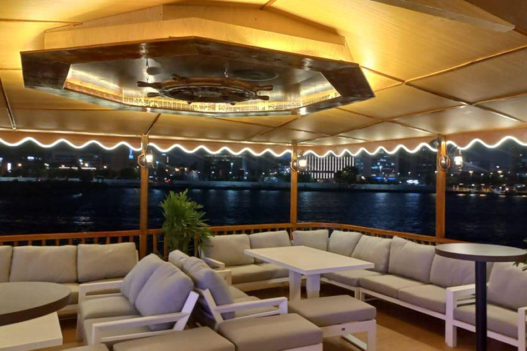 Dubai: Crucero con cena en el dhow más grande de Al Seef con espectáculo en directo