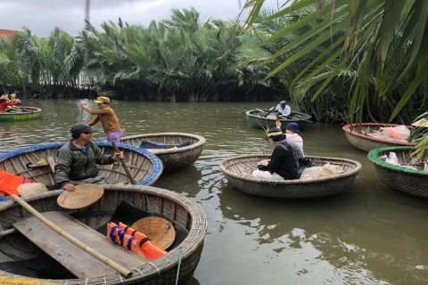 Hoi An/Da Nang: Excursión en bicicleta por pueblos rurales y barco cestaServicio de recogida y regreso en el centro de Da Nang
