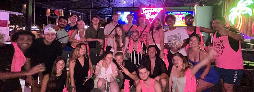 Krabi : tournée des bars estivale avec spectacle de feu