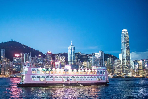 Hong Kong: Night Cruise & Buffet Dinner with Hotel Pickup