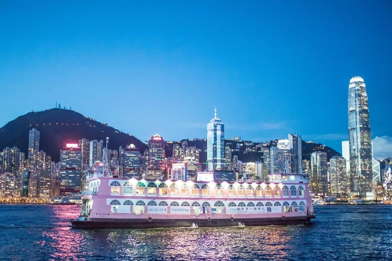 Hong Kong: Night Cruise & Buffet Dinner with Hotel Pickup