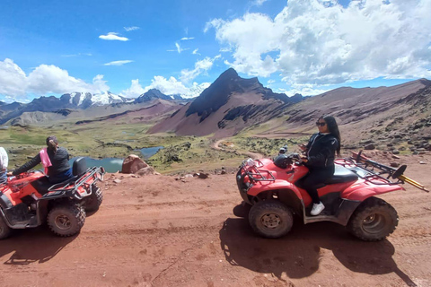 Från Cusco: Färgernas berg och den röda dalen på ATVfrån cusco:Red valley + vinikunka mountain/double seat atv/