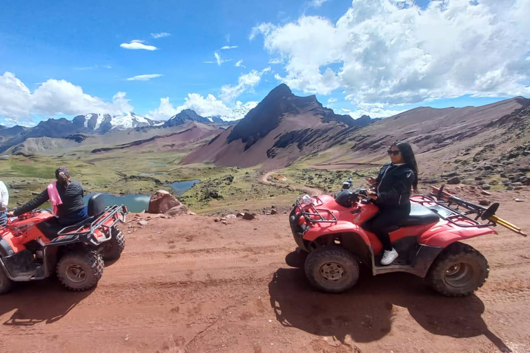 Från Cusco: Färgernas berg och den röda dalen på ATVfrån cusco:Red valley + vinikunka mountain/double seat atv/