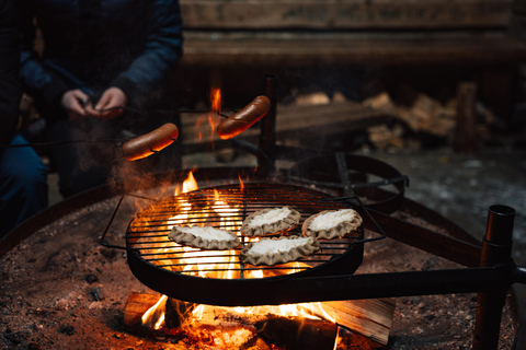 Levi: Snowshoeing Tour to Santa's Cabin with Sausage BBQ