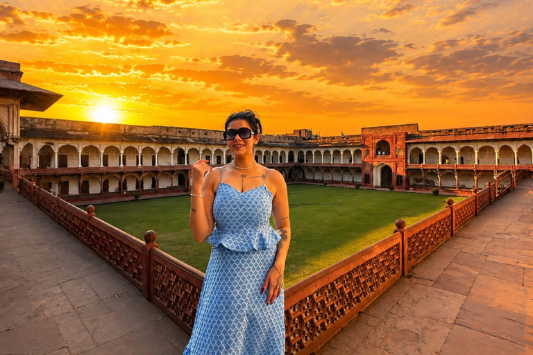 Agra: Evening Guided Tour with Sunset View of the Taj Mahal Agra: Evening Tour with Sunset View of the Taj Mahal
