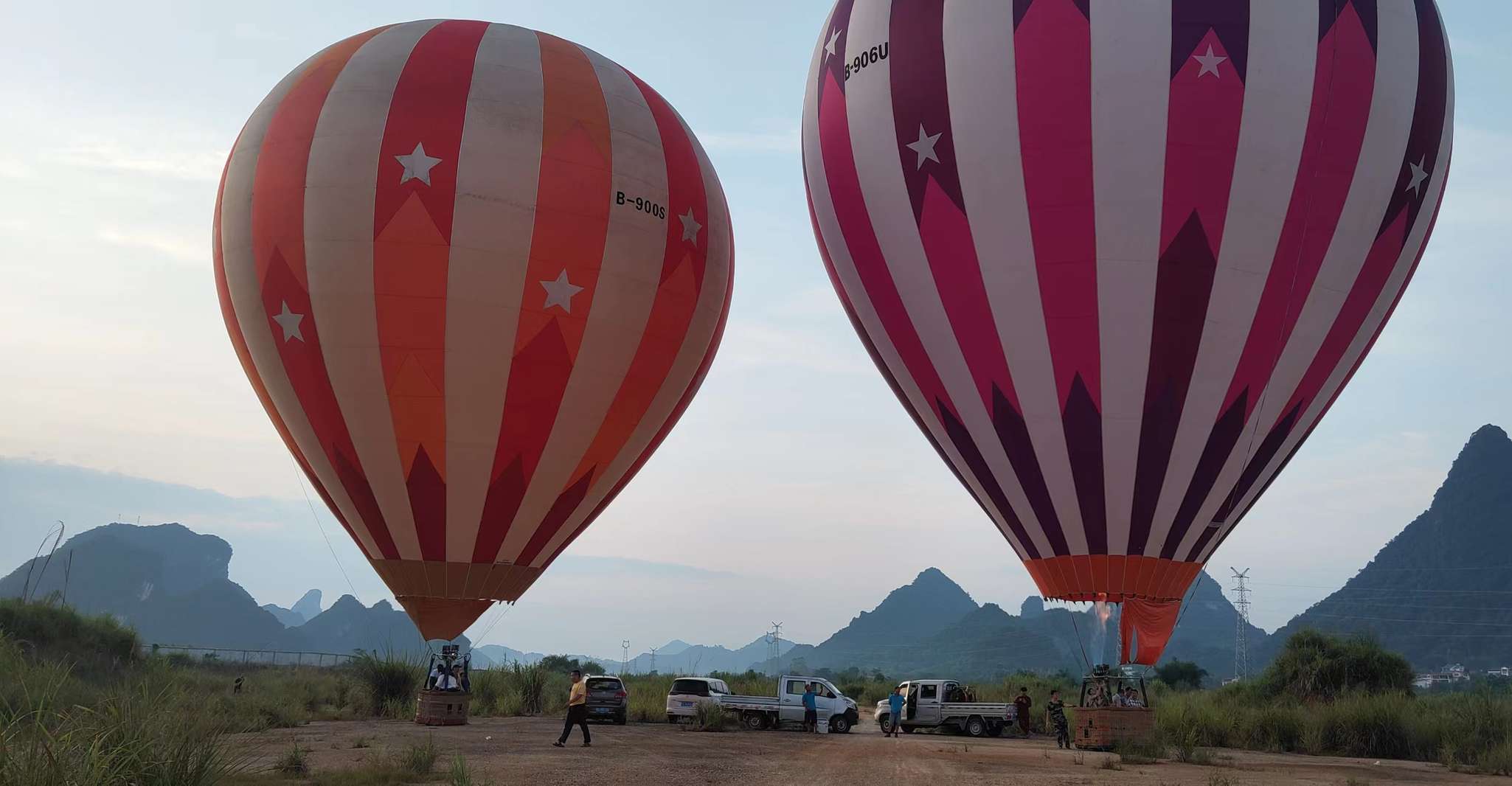 Yangshuo Hot Air Balloning Sunrise Experience Ticket - Hizvo