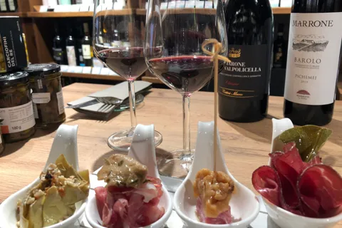 ミラノワインテイスティング食前酒