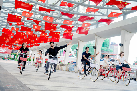 Victoria Harbour Shoreline Bike + Street Food Half-day Tour