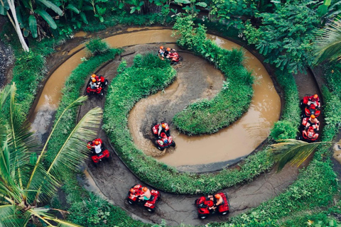 Bali: Ubud Gorilla ATV Ride Adventure and Beach Horse Riding Tandem Atv Ride & Horse Riding with Round Transfer