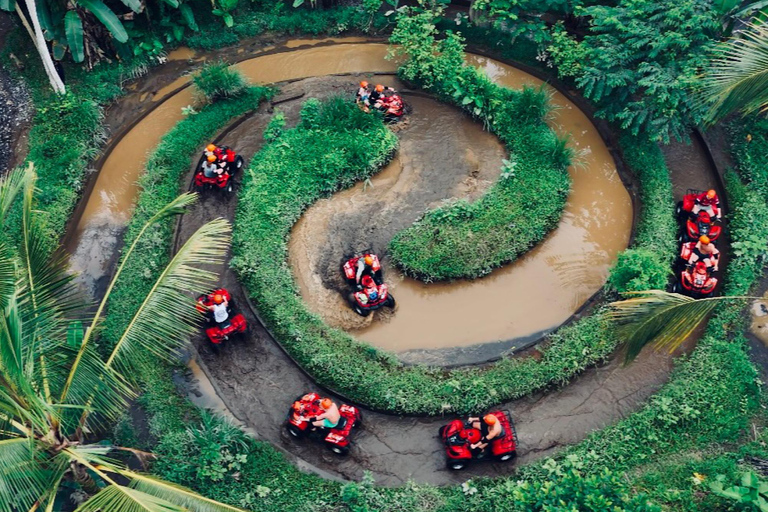Bali: Ubud Gorilla ATV Ride Adventure and Beach Horse Riding Tandem Atv Ride & Horse Riding with Round Transfer