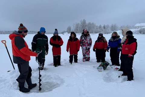 Levi: Ice Fishing Experience with Bonfire and Lunch