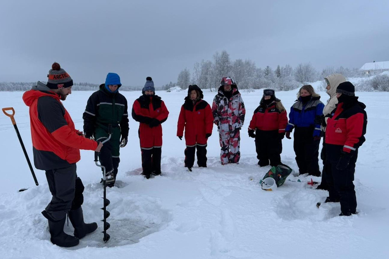 Levi: Ice Fishing Experience with Bonfire and Lunch