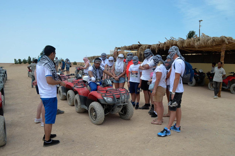 Hurghada: Quad and Buggy Safari with Dinner and ShowPickup from Hurghada City Hotels