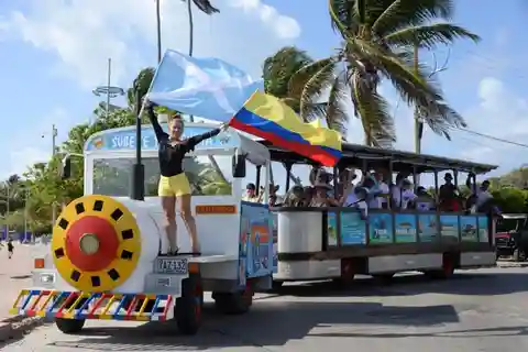 SAN ANDRES : retour à l'île le matin ou l'après-midi en train + trou soufflant