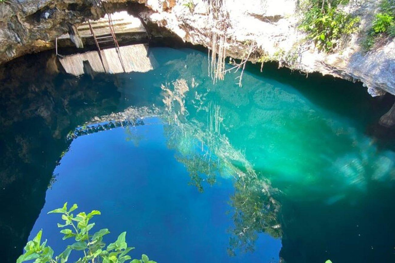 Cancun: 2 Cenotes, 1 strand och 1 lagun