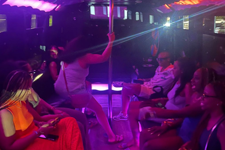 St. Maarten: Private Party Bus with Driver VIP Party Bus Rental with Driver (3Hours)