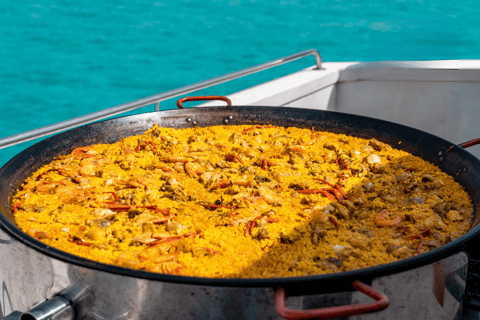 Ibiza: Formentera Cruise with Paella, Open Bar & Swim Stop