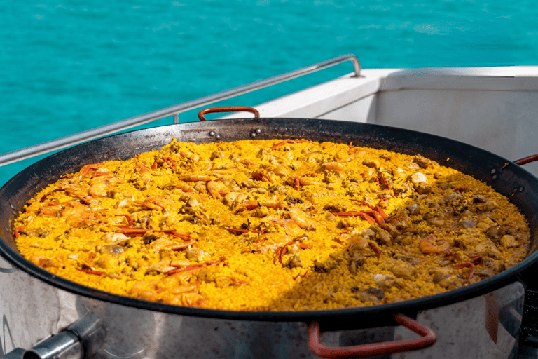 Ibiza: Formentera Cruise with Paella, Open Bar & Swim Stop