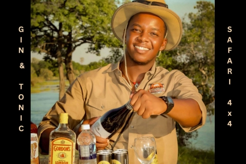 Victoria Watervallen: Premium Safari met Amarula+Gin TonicTour in kleine groep Gin Tonic