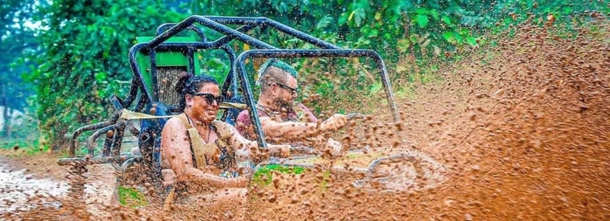 Punta Cana : excursion en buggy et quad, cénote, plage de Macao