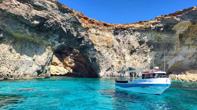 Malta: Privat båttur till Comino, Blue Lagoon och Gozo
