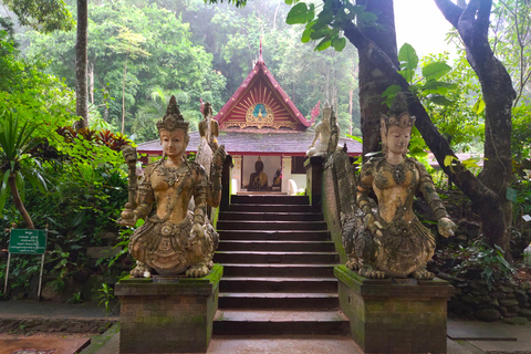 Spirituele zonsopgang: Wat Pha lat , Aalmoezen, Meditatie &amp; Zingen