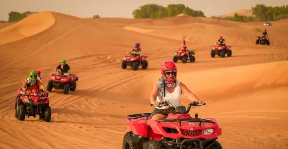 Dubai: Experience 60 Minutes Quad bike & BBQ Dinner
