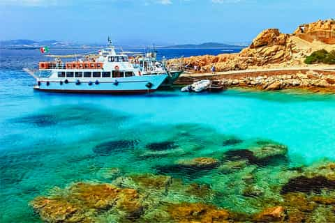 From Palau: La Maddalena Archipelago Day Tour by Boat