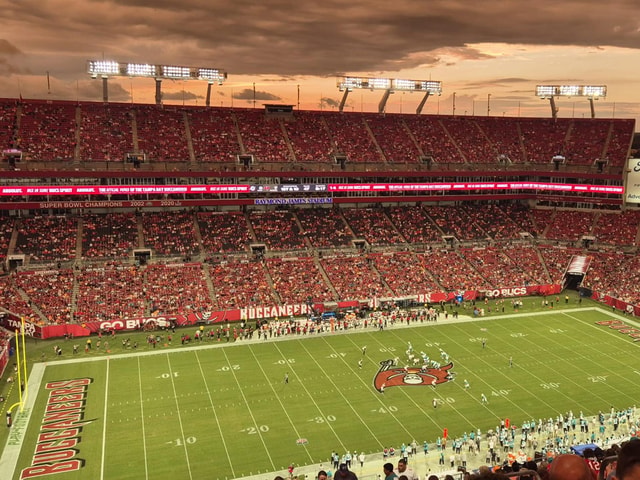 Tampa Bay Buccaneers Football Game at Raymond James Stadium